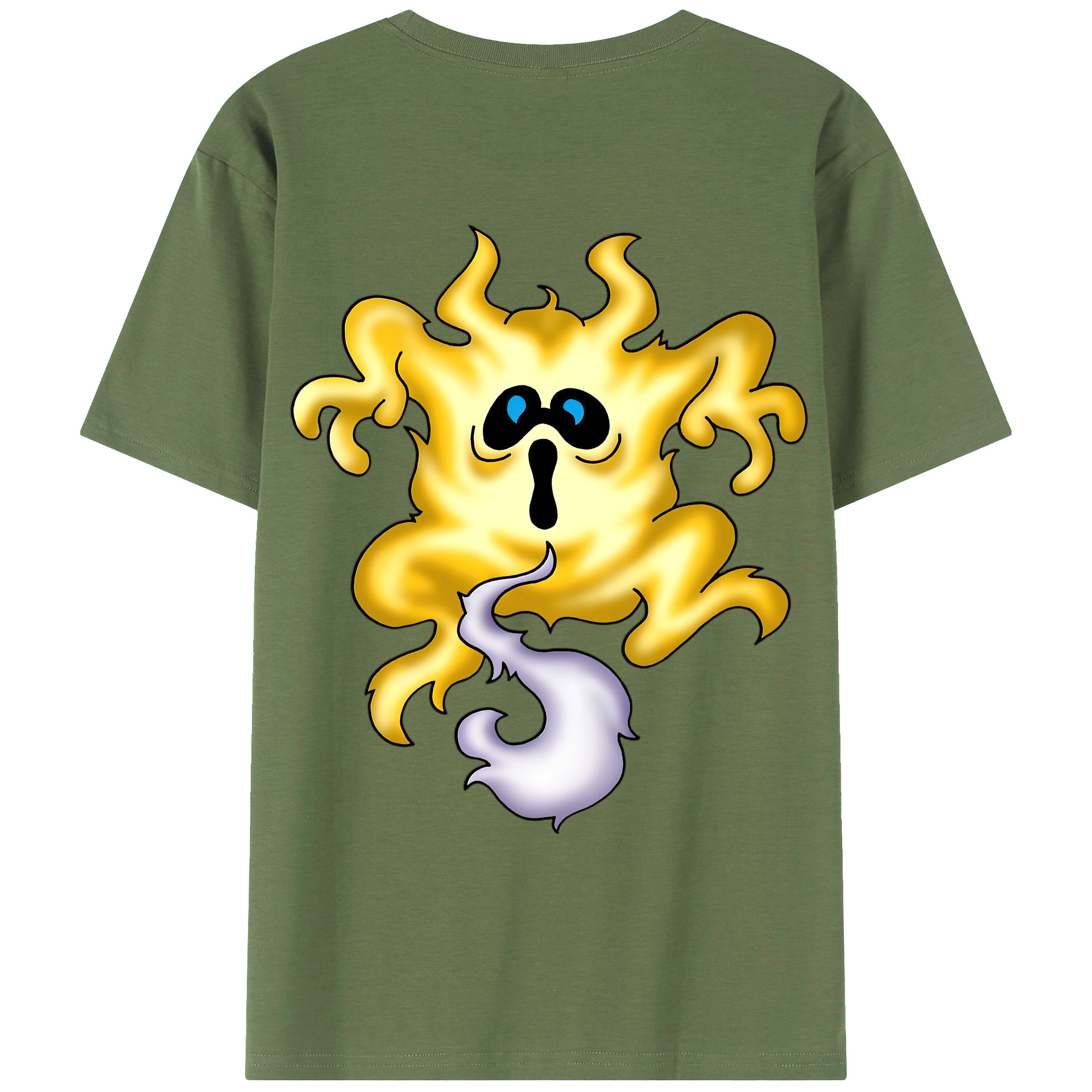 （画像用） ドラゴンクエスト Doragon Kuesuto Dragon Quest 綿100％ メンズ半袖Tシャツ（バックプリント） 通気性